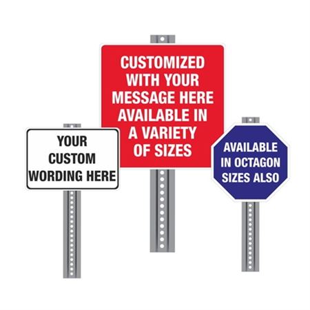 Custom Printed Heavy Duty Aluminum Signs - 12" x 12"